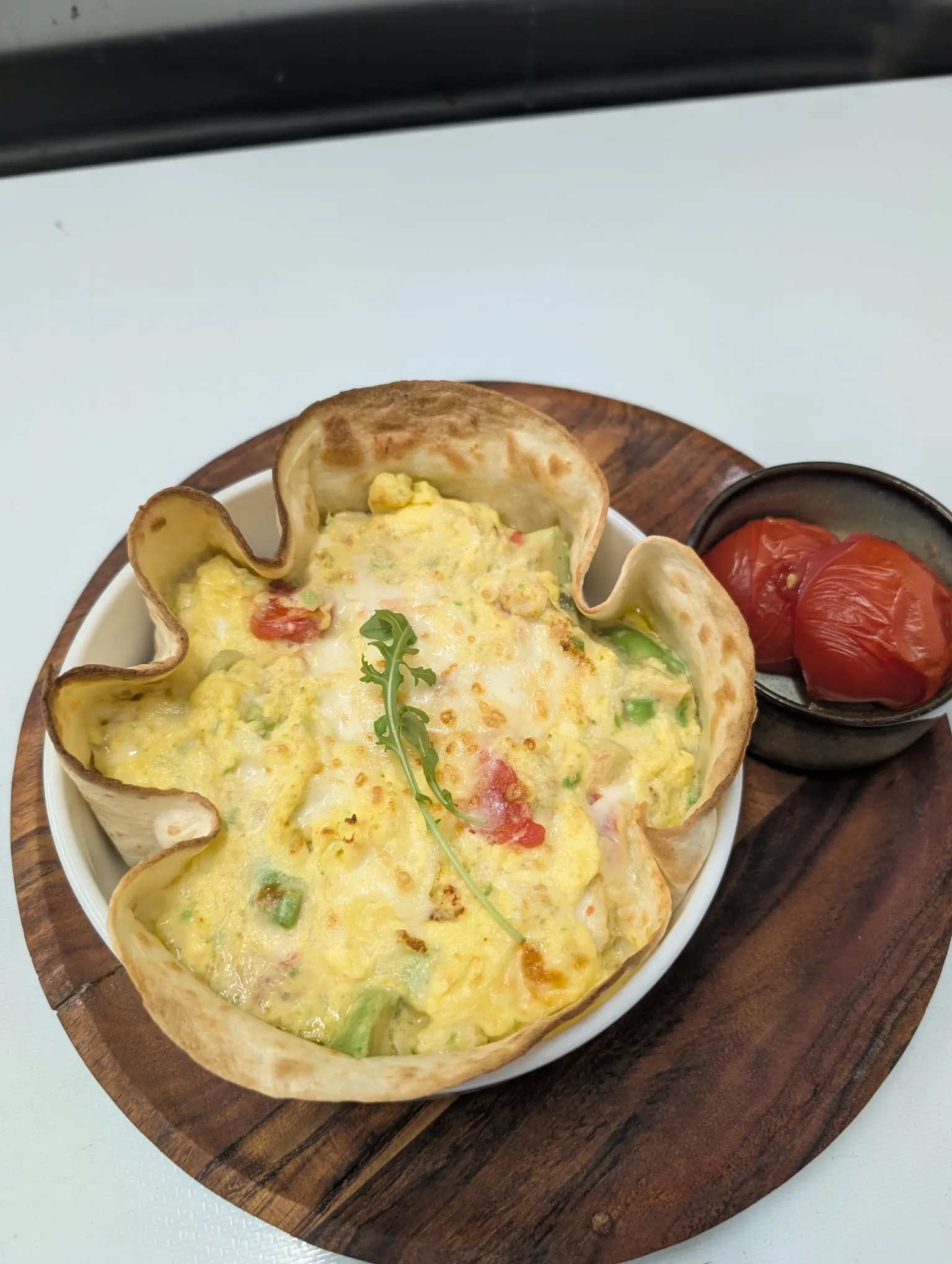 Create Your Own Omelette Tortilla Bake