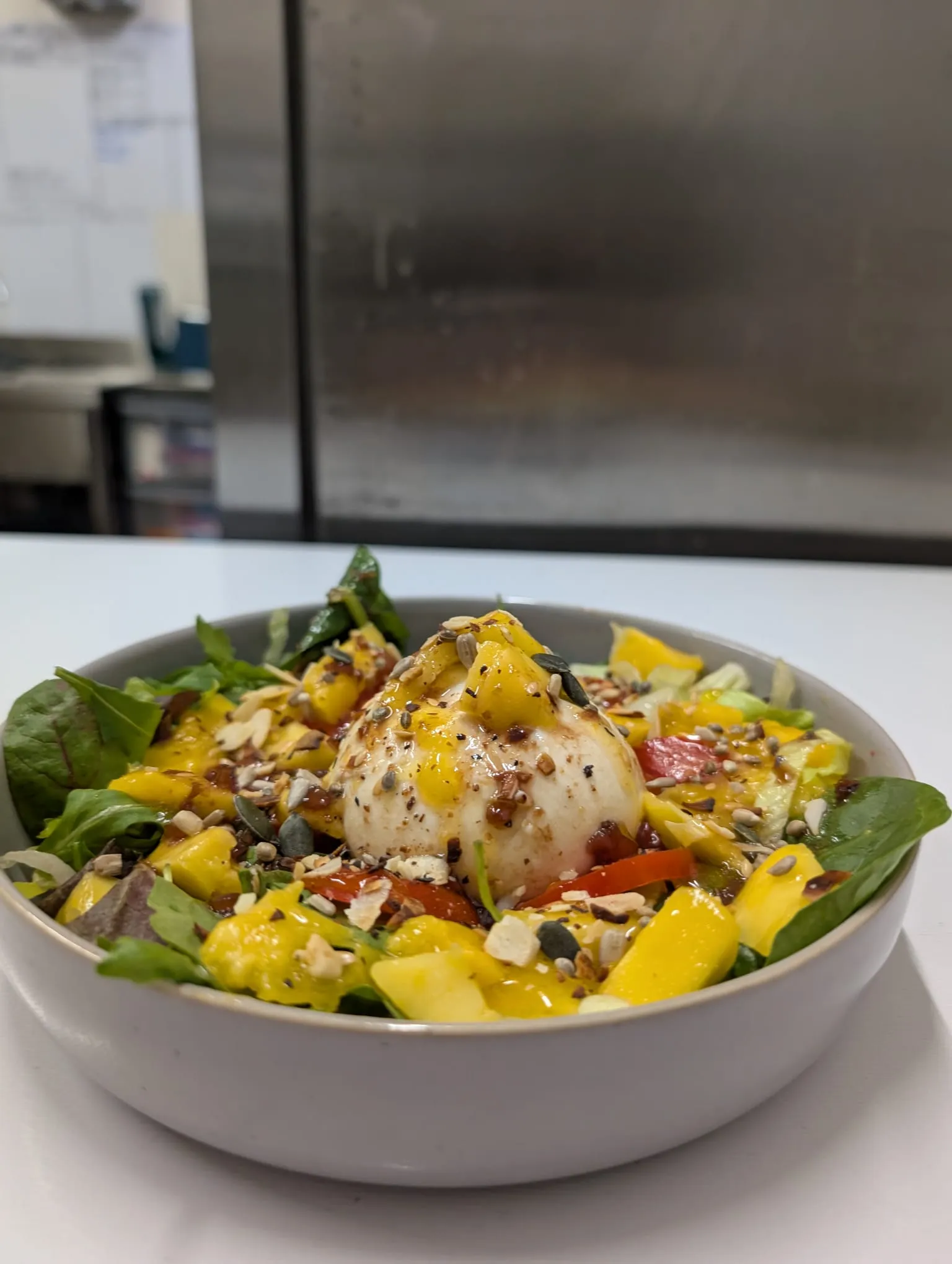 Burrata/Mozzarella and Mango Salad